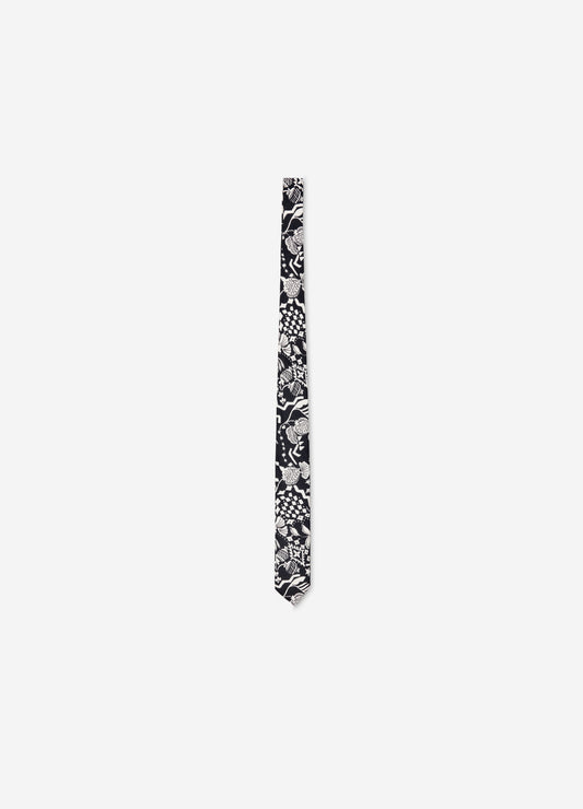 Shadow Tapestry Silk Tie Black Combo