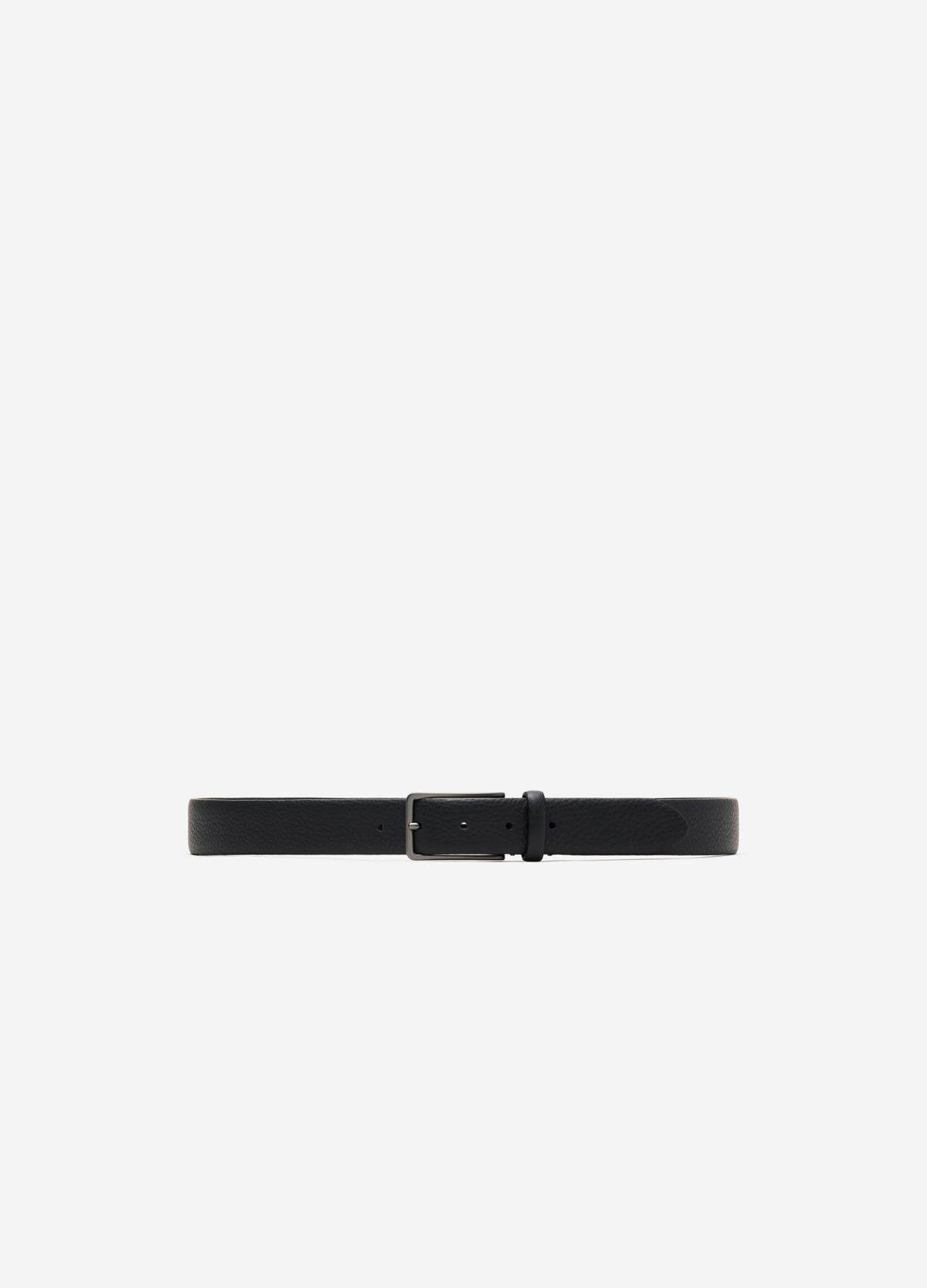 Soft Grain Leather Belt Black