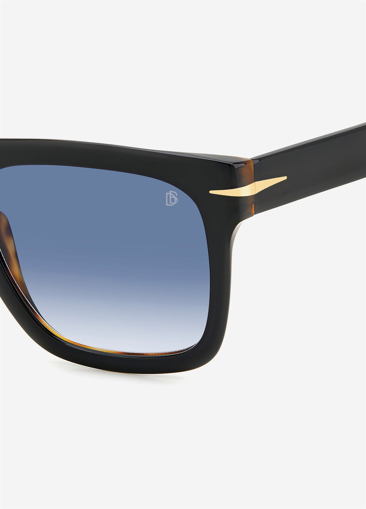 David Beckham Rectangle Frame Sunglasses Black Tort