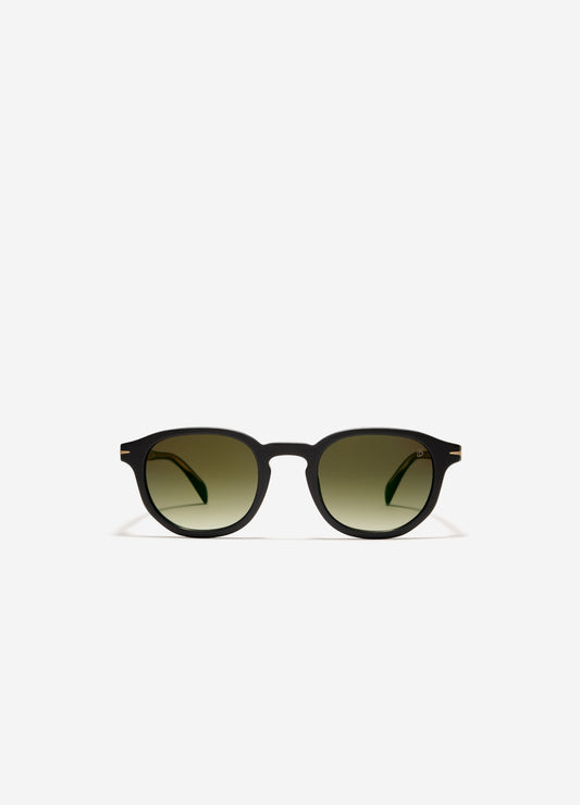 David Beckham Round Frame Sunglasses Black Matte