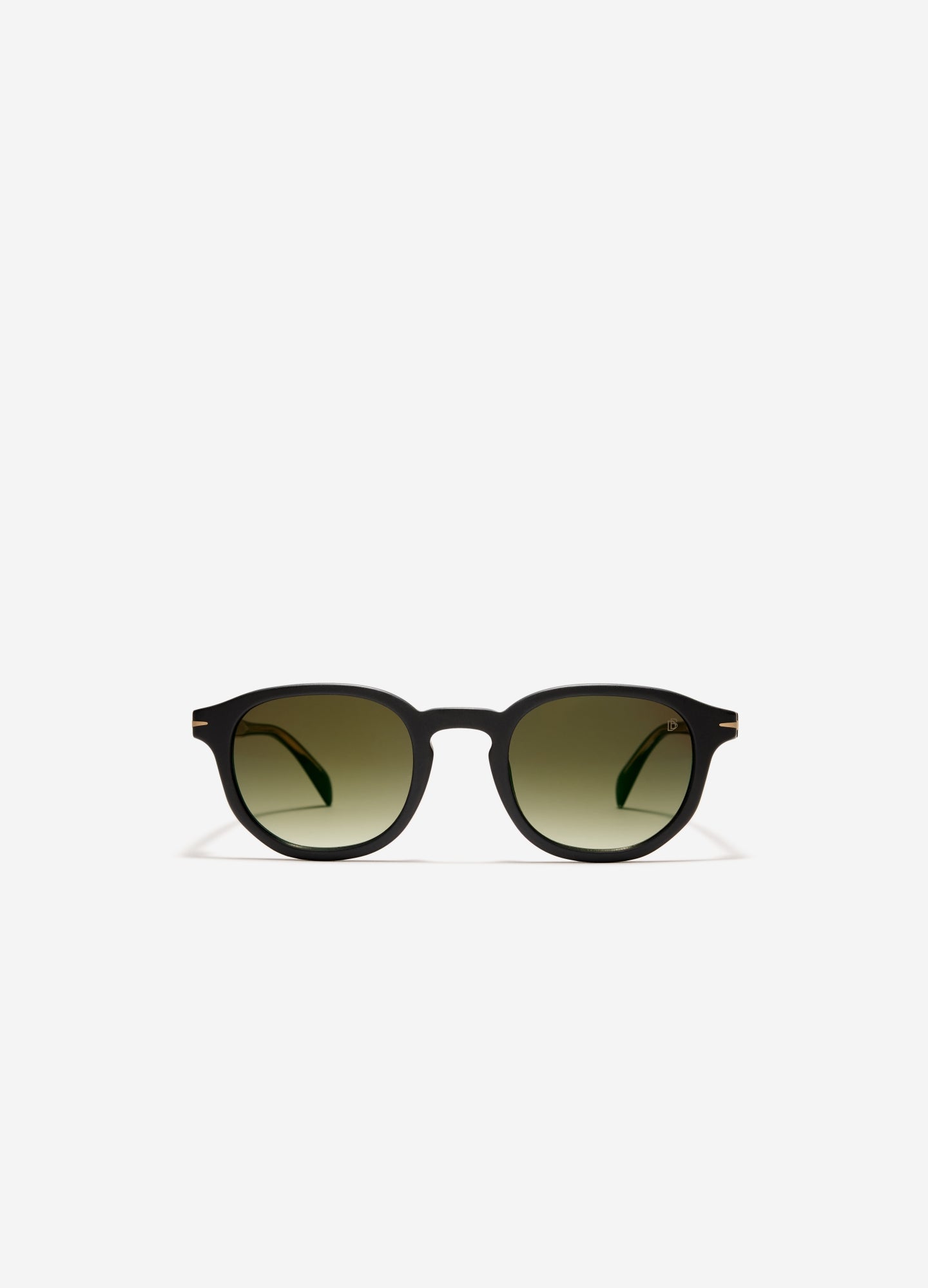 David Beckham Round Frame Sunglasses Black Matte