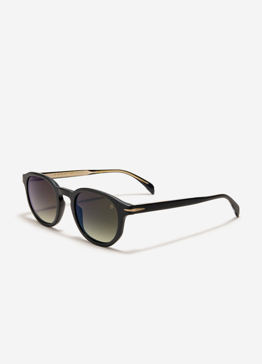 David Beckham Round Frame Sunglasses Black Matte