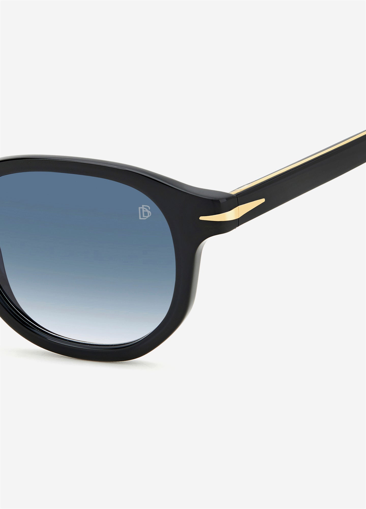 David Beckham Round Frame Sunglasses Black