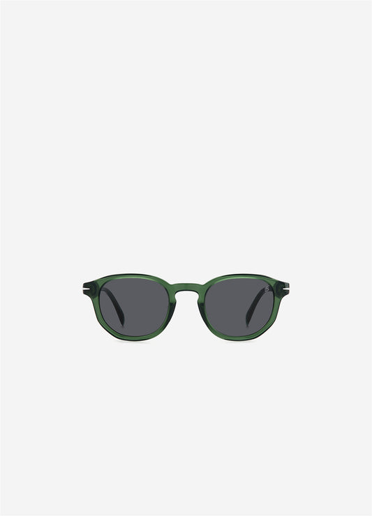 David Beckham Round Frame Sunglasses Green