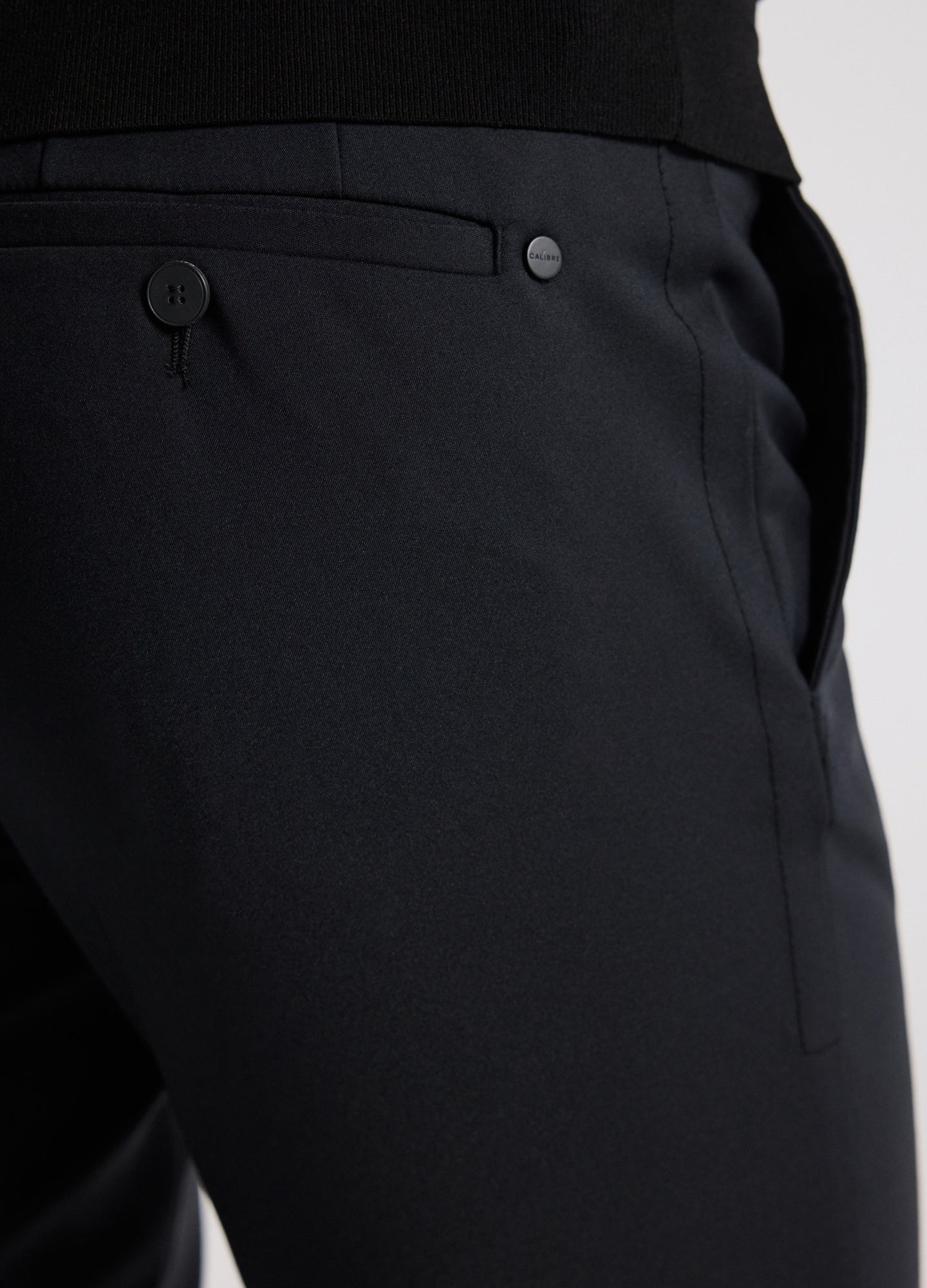 Tech Cotton Stretch Slim Pant Black