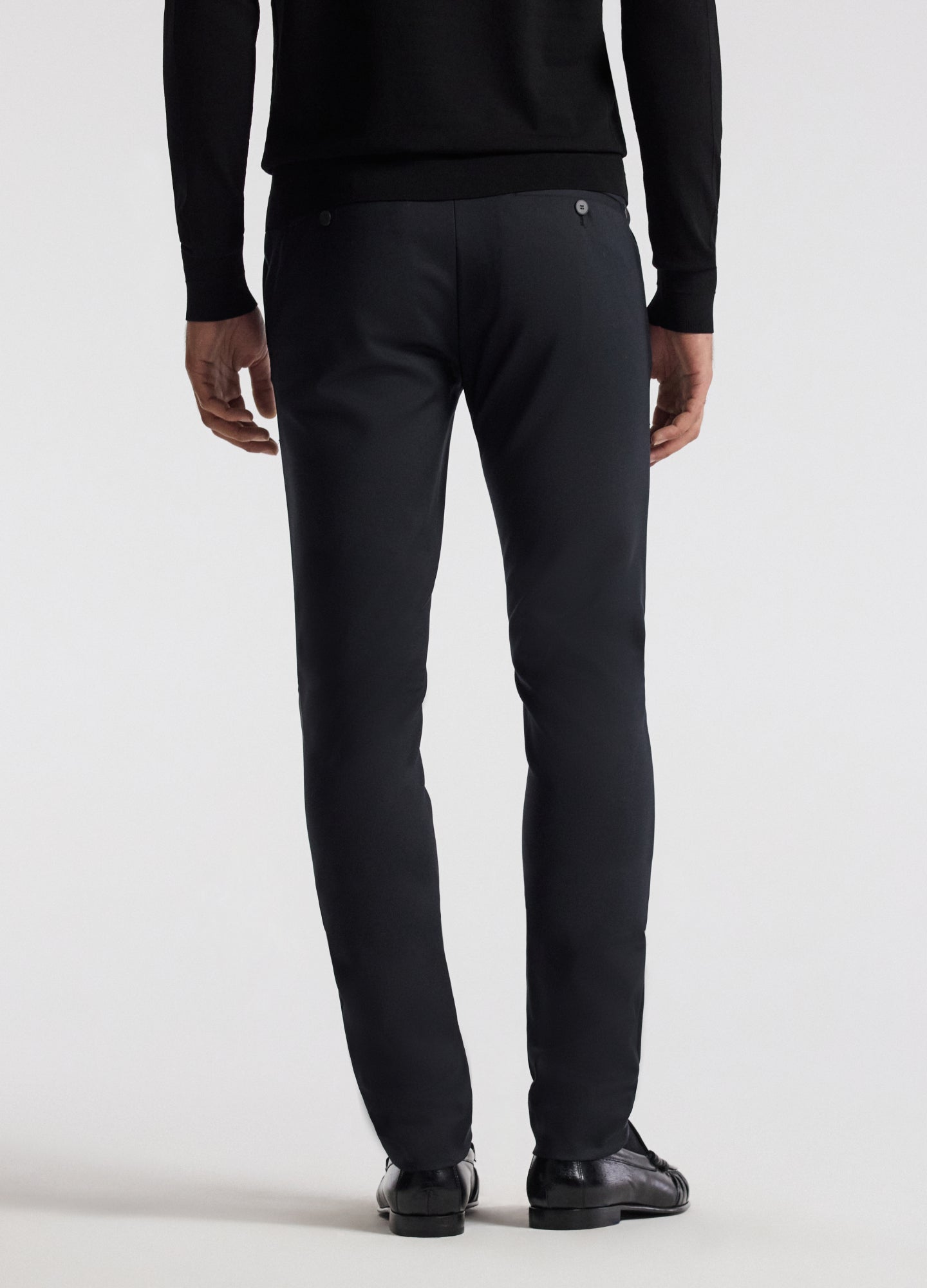 Tech Cotton Stretch Slim Pant Black