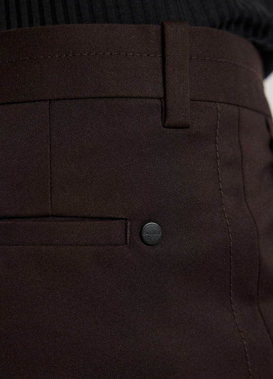 Tech Cotton Stretch Slim Pants Chocolate