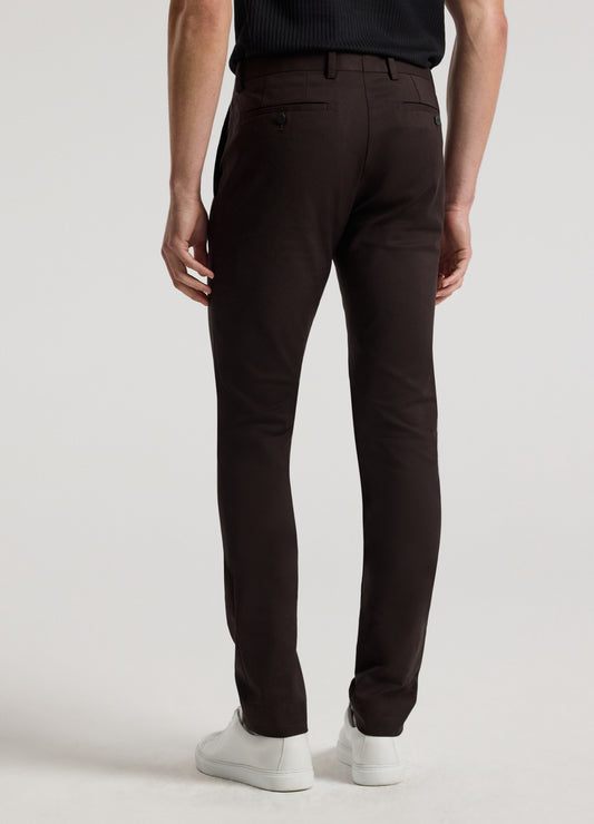 Tech Cotton Stretch Slim Pants Chocolate