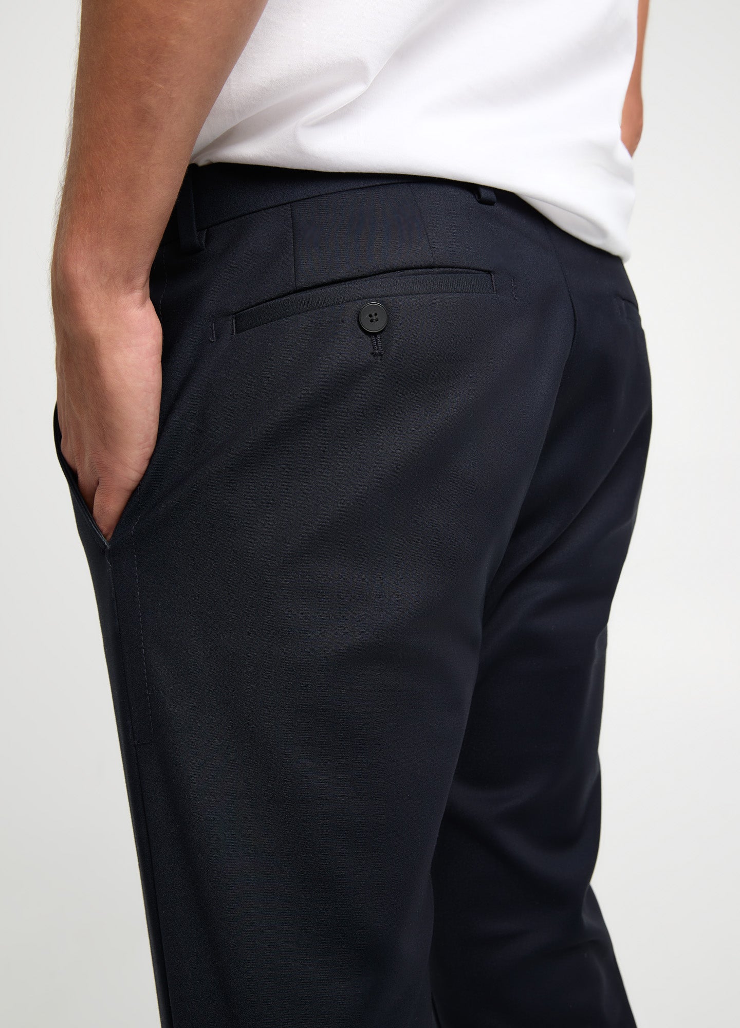 Tech Cotton Stretch Slim Pant Navy