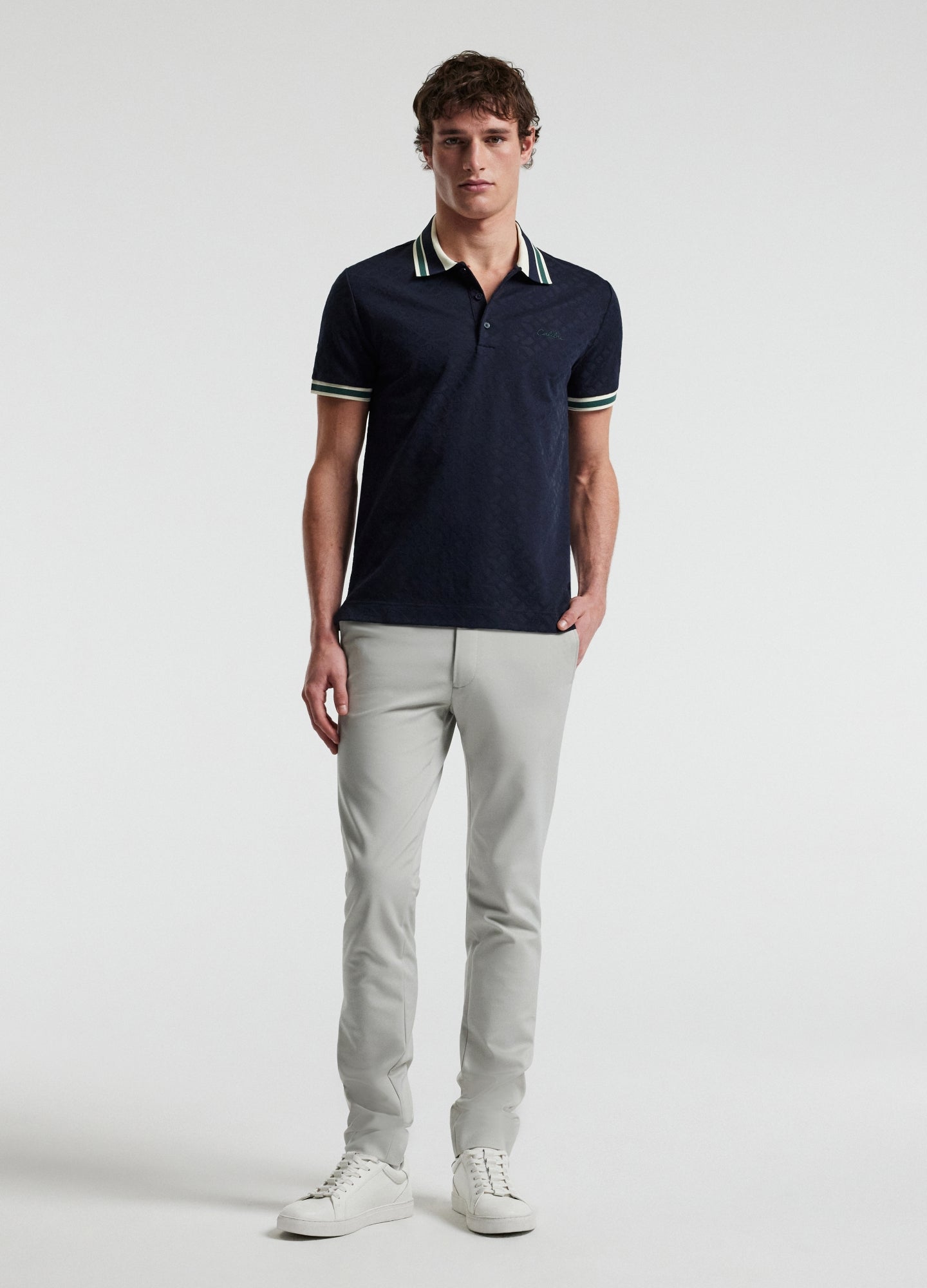 Tech Cotton Stretch Slim Pant Salt