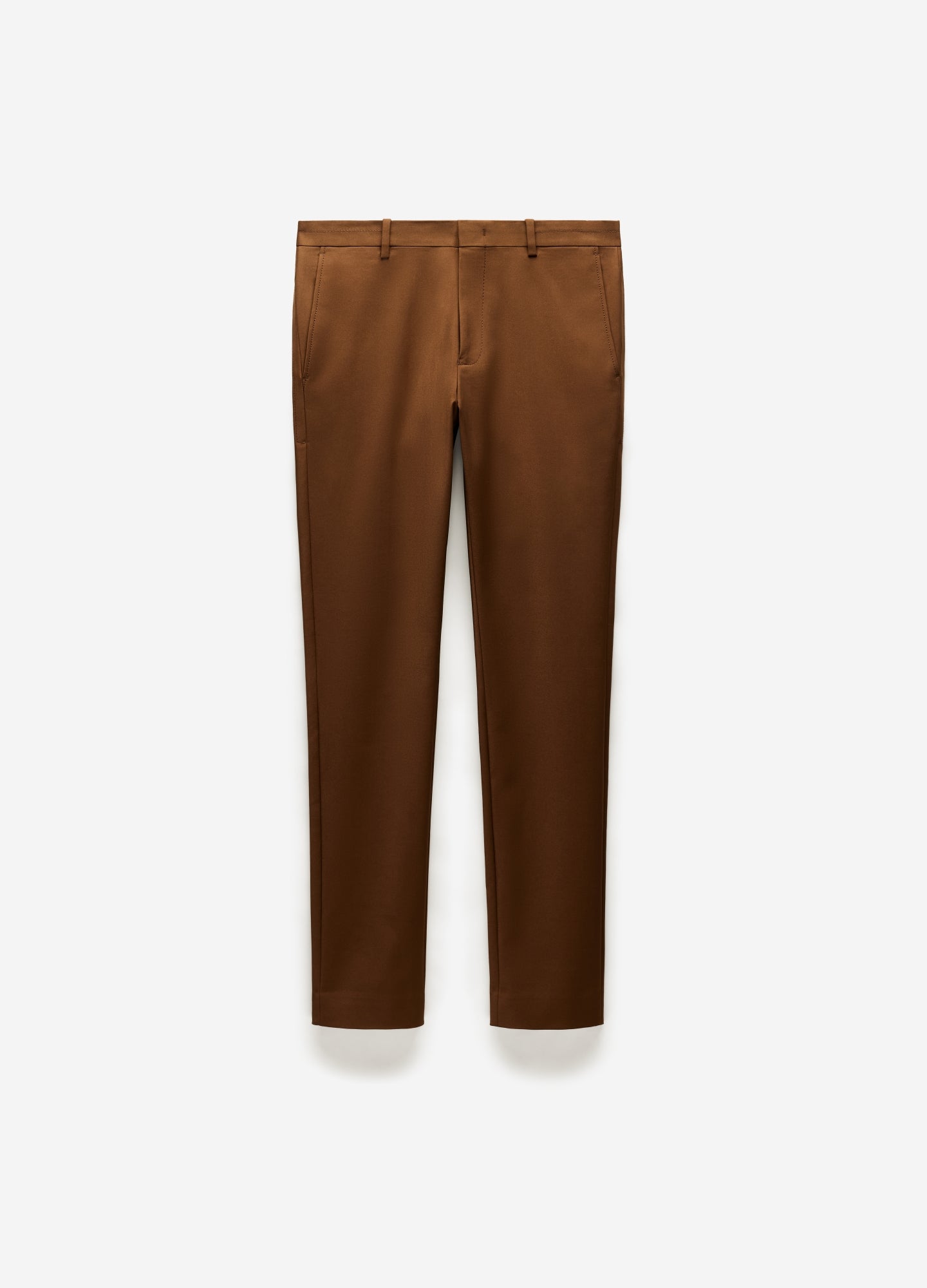 Tech Cotton Stretch Slim Pant Dark Toffee