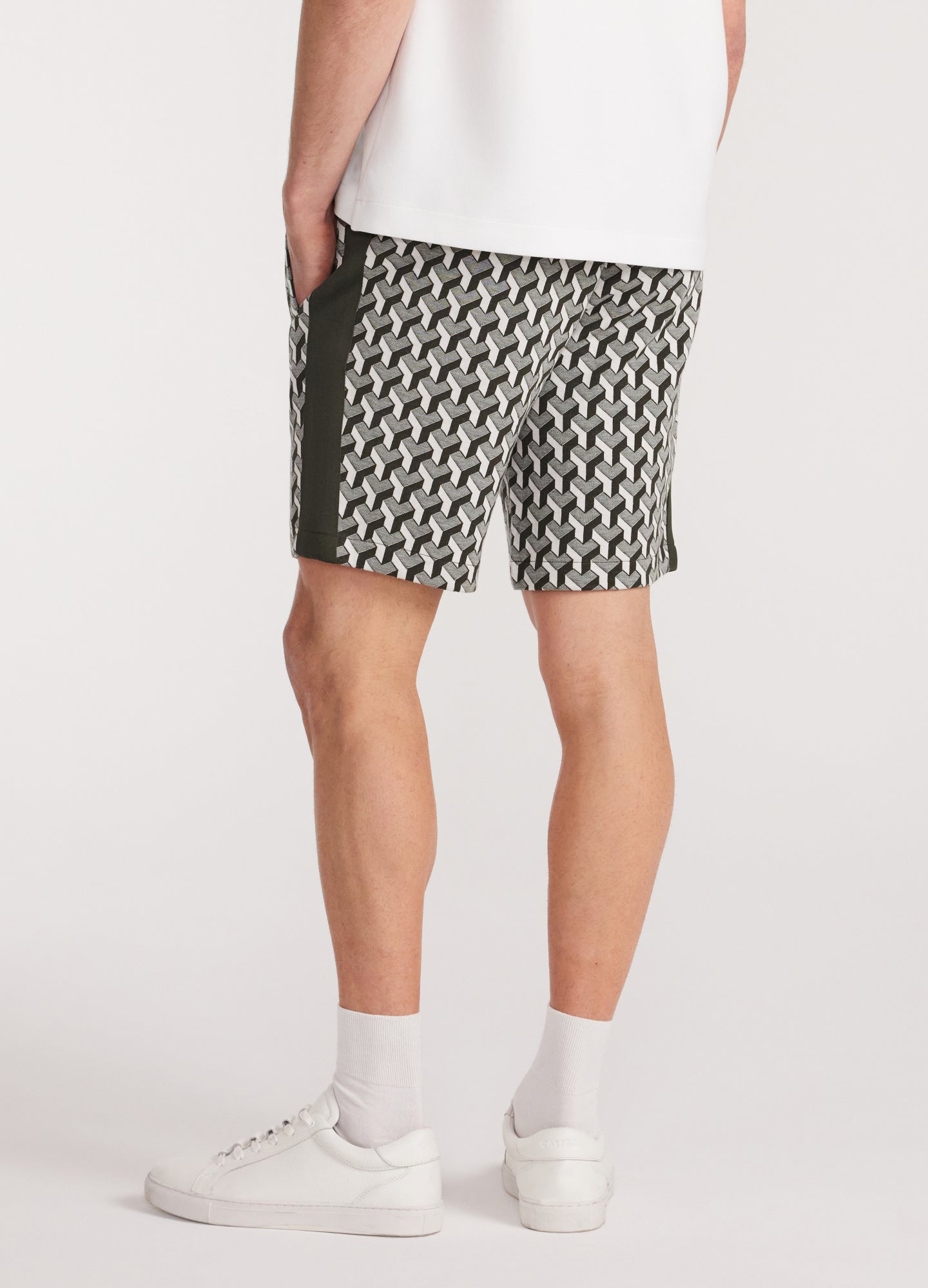 Jacquard Sweat Shorts Thyme