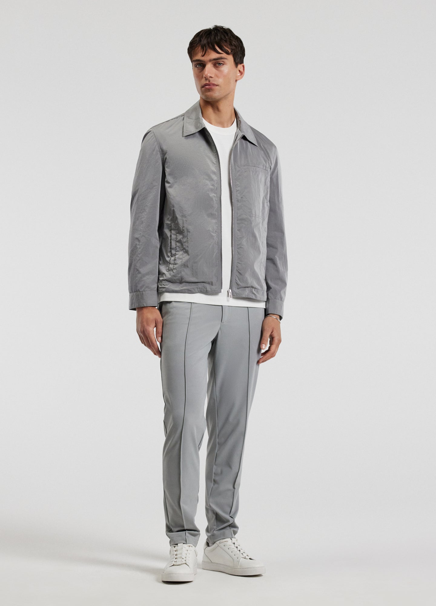 Performance Pintucked Pants Ash