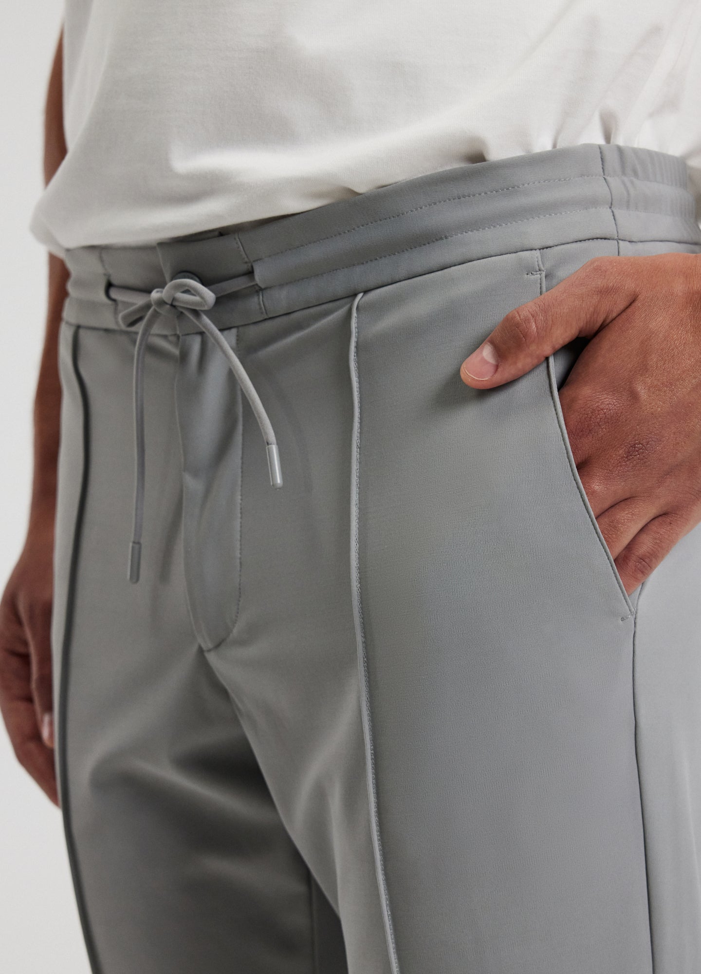 Performance Pintucked Pants Ash