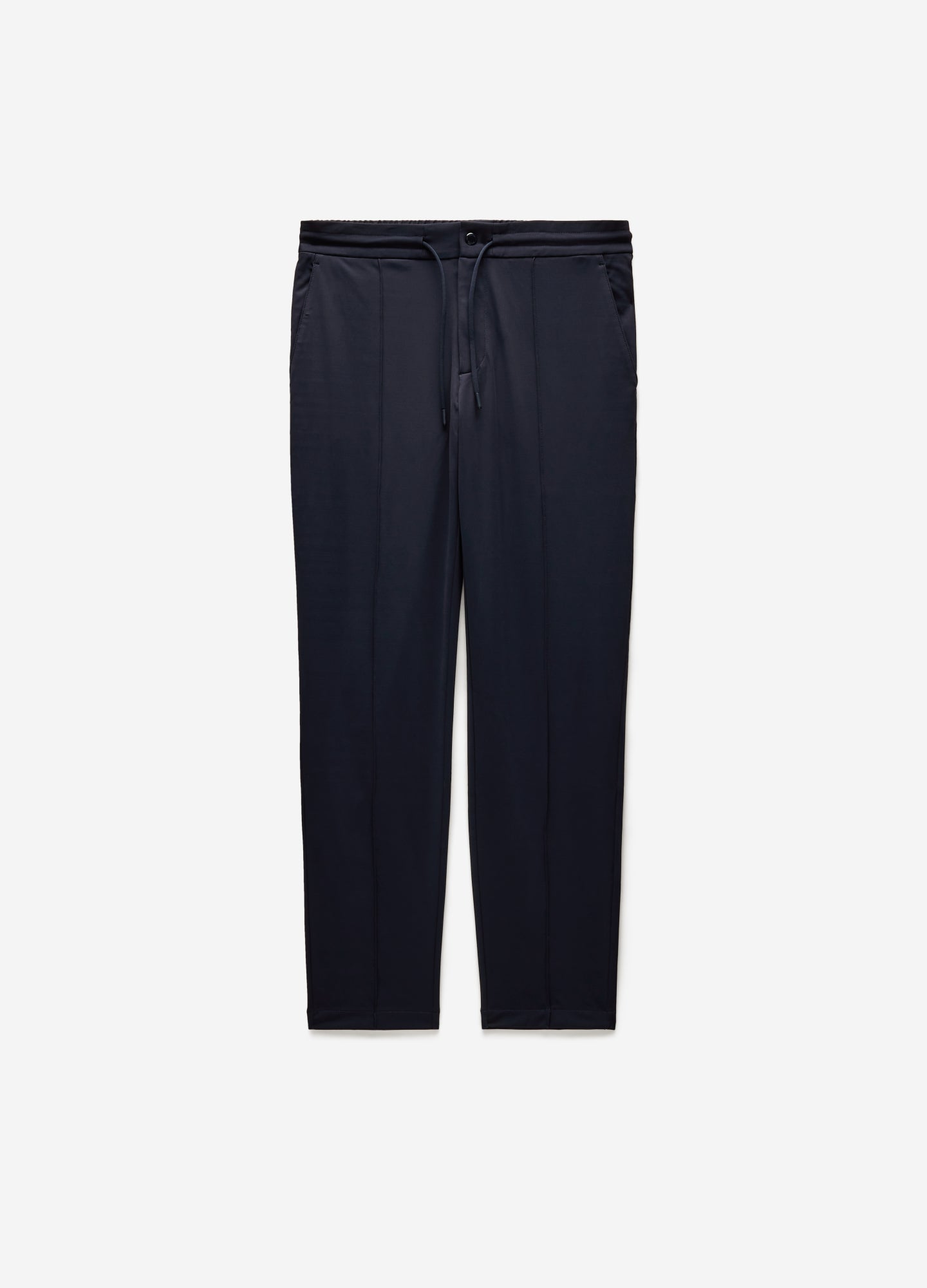 Pintucked Drawstring Pants Navy