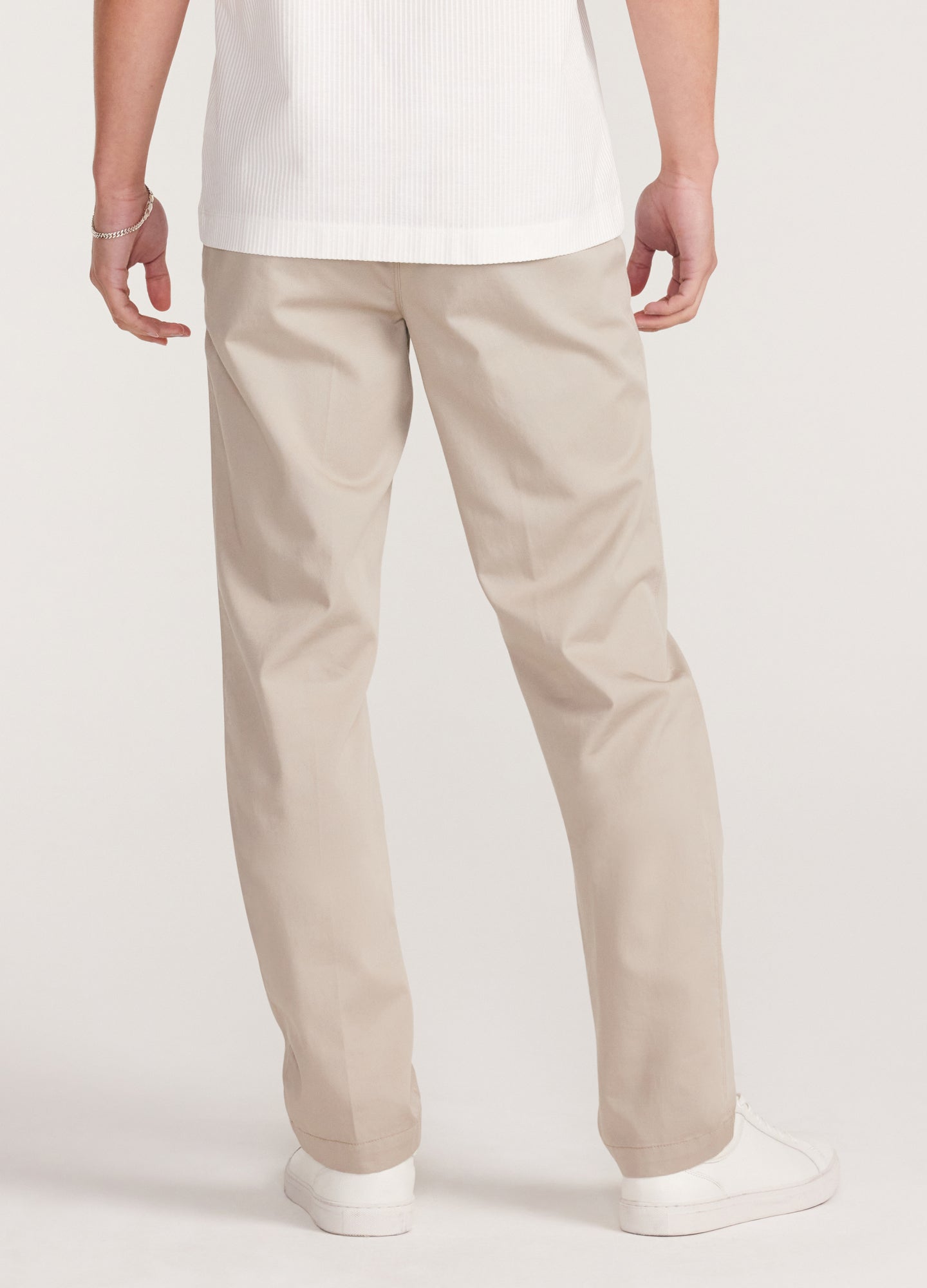 Soft Twill Elastic Waist Pants Fawn