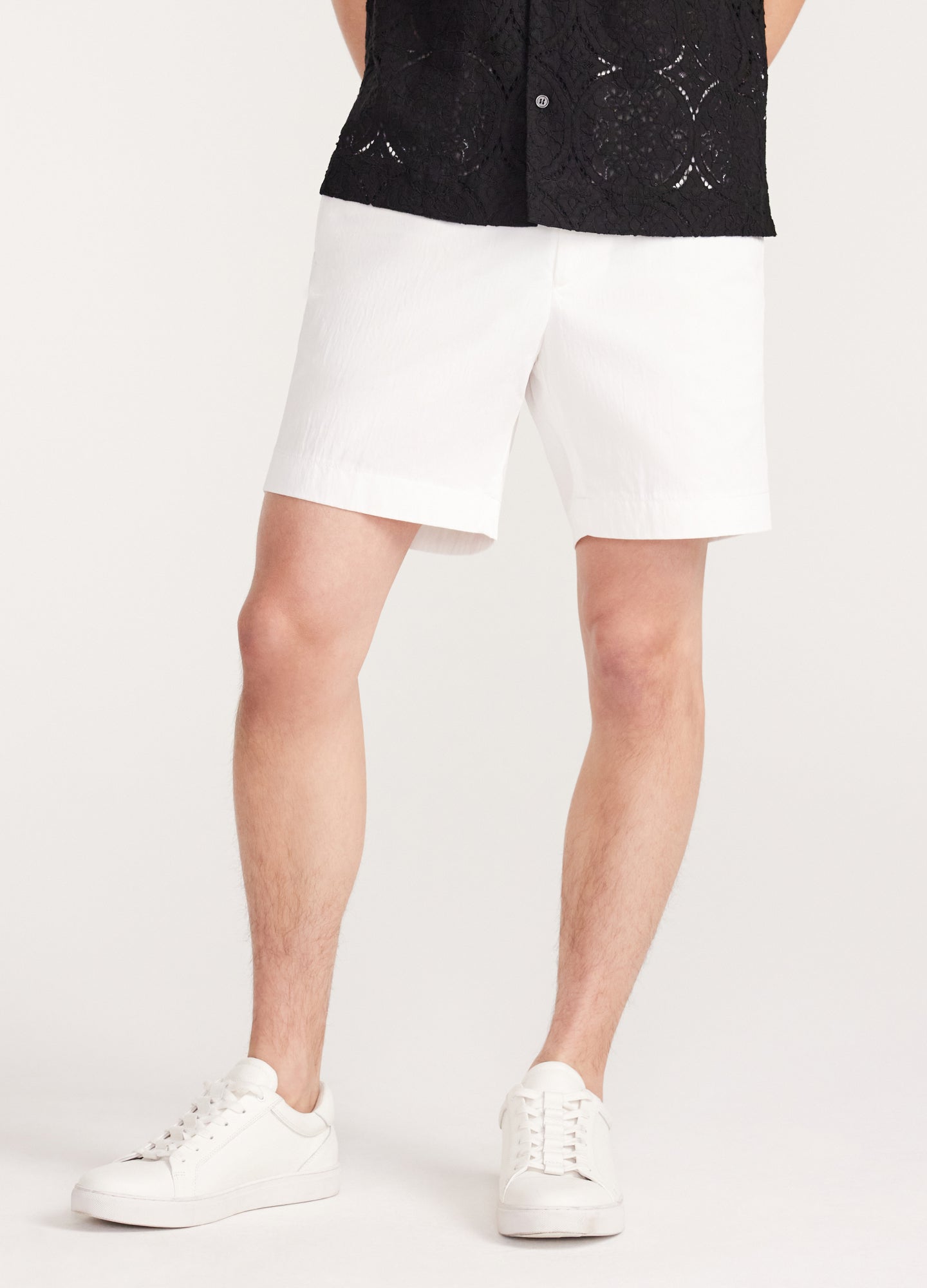 Tech Cotton Shorts White