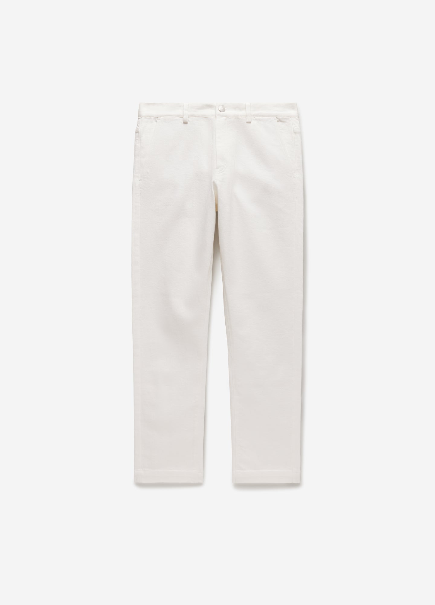 Slim Tapered Denim Pants Off White