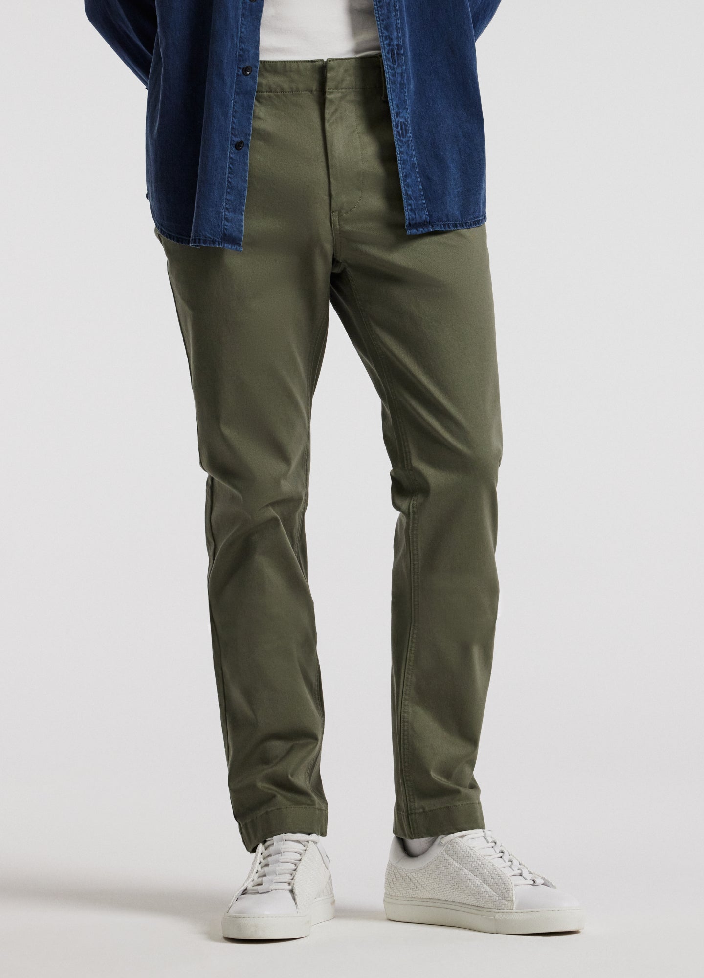 Slim Washed Chinos Khaki