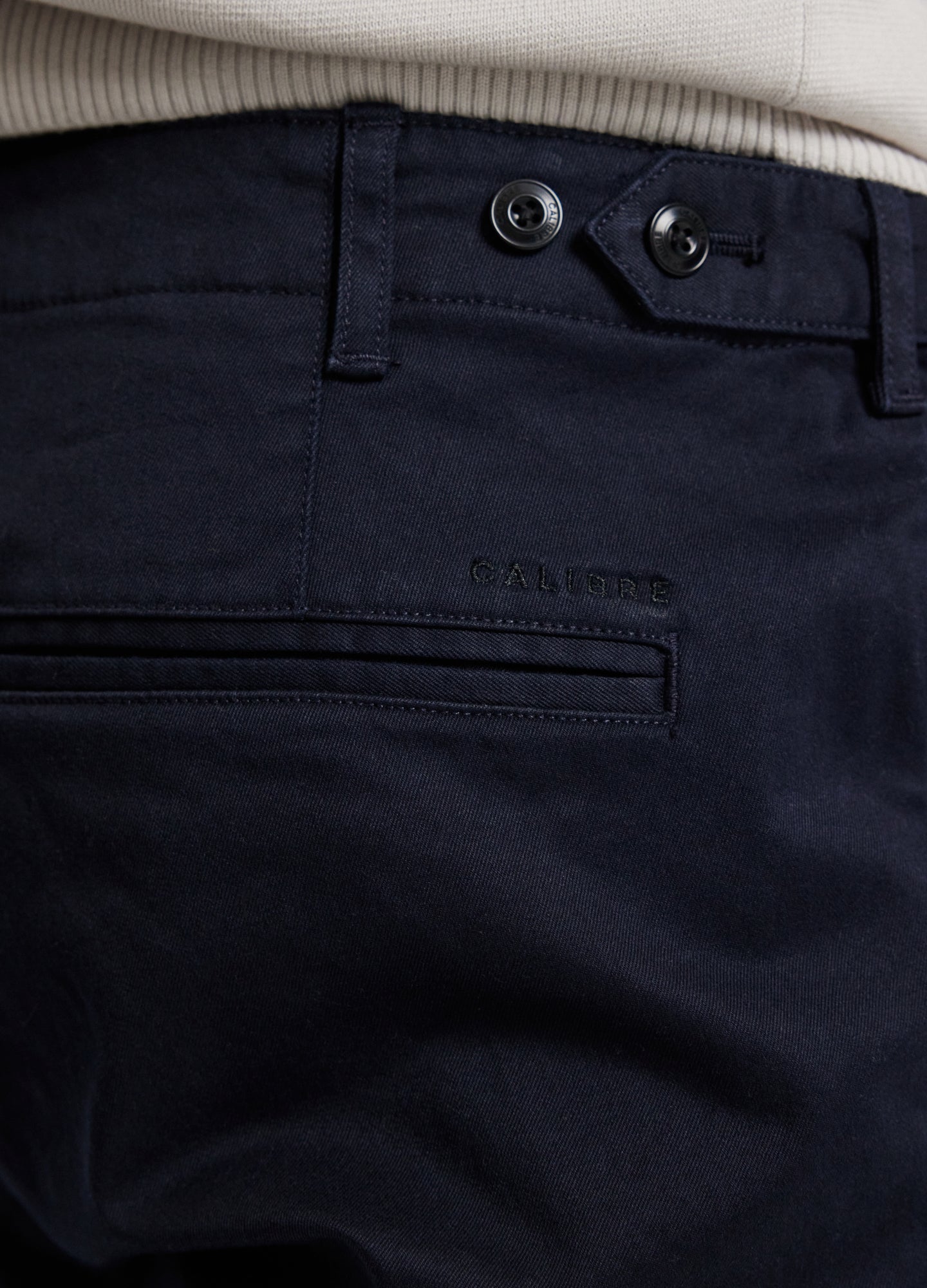 Slim Washed Chinos Navy