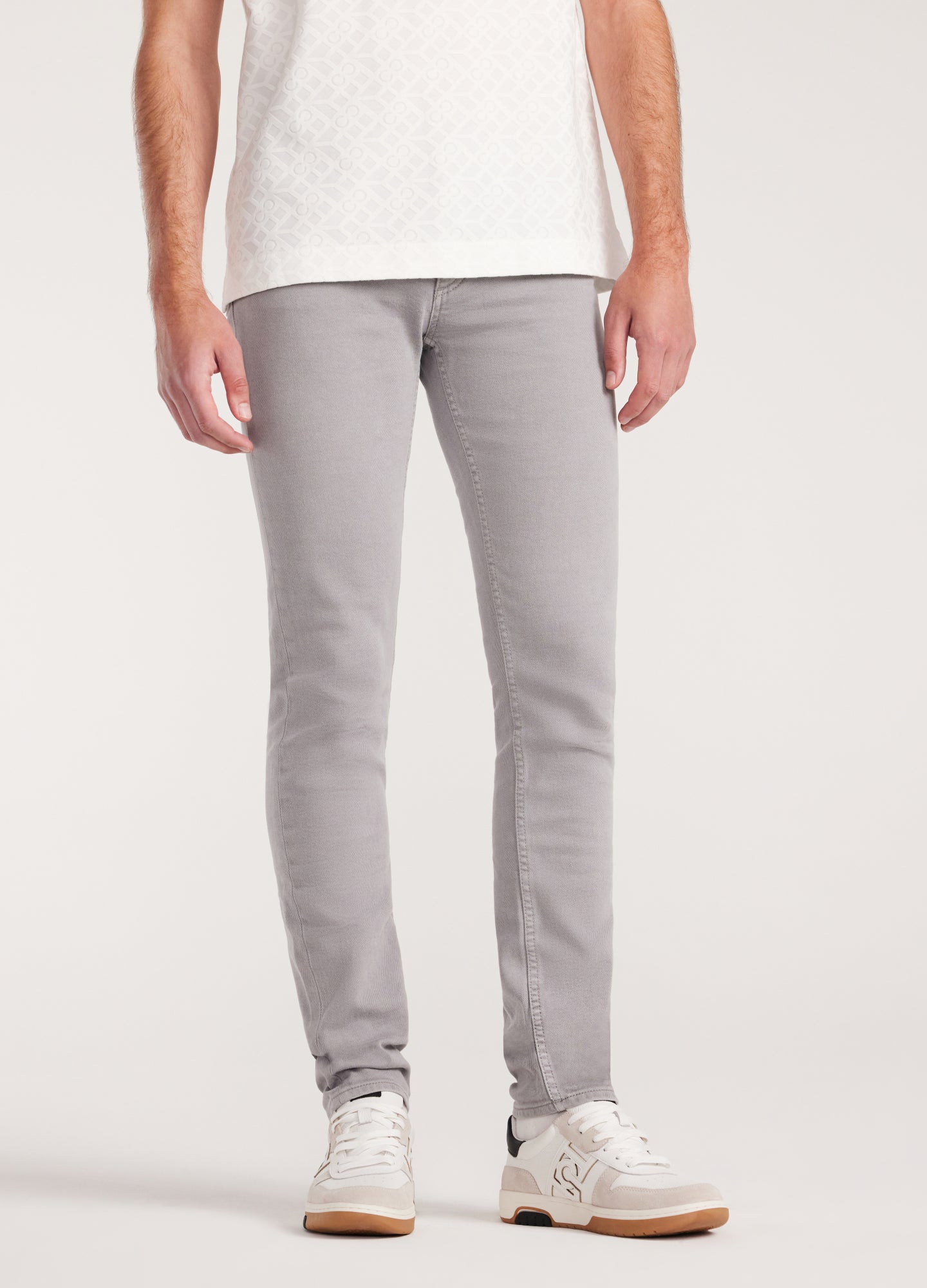 Skinny Fit Overdyed Jeans Ash