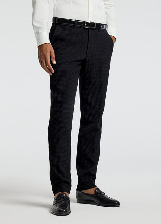 Textured Pants Black