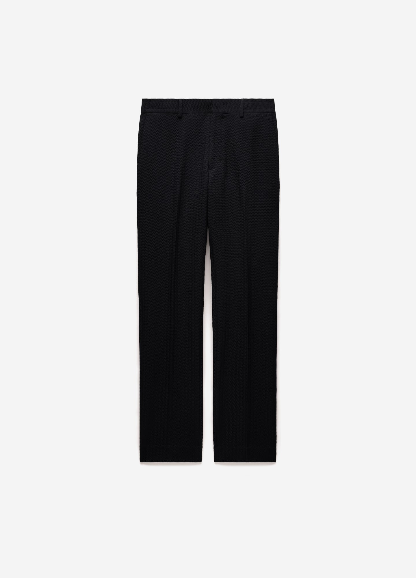 Herringbone Jacquard Pants Black