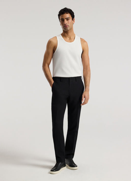 Herringbone Jacquard Pants Black