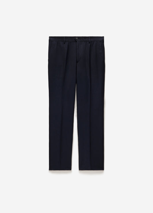 Linen Blend Pants Navy