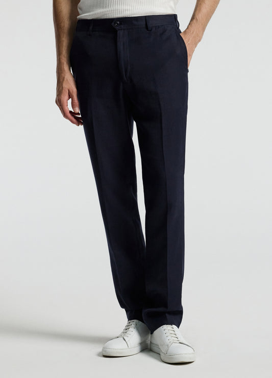Linen Blend Pants Navy