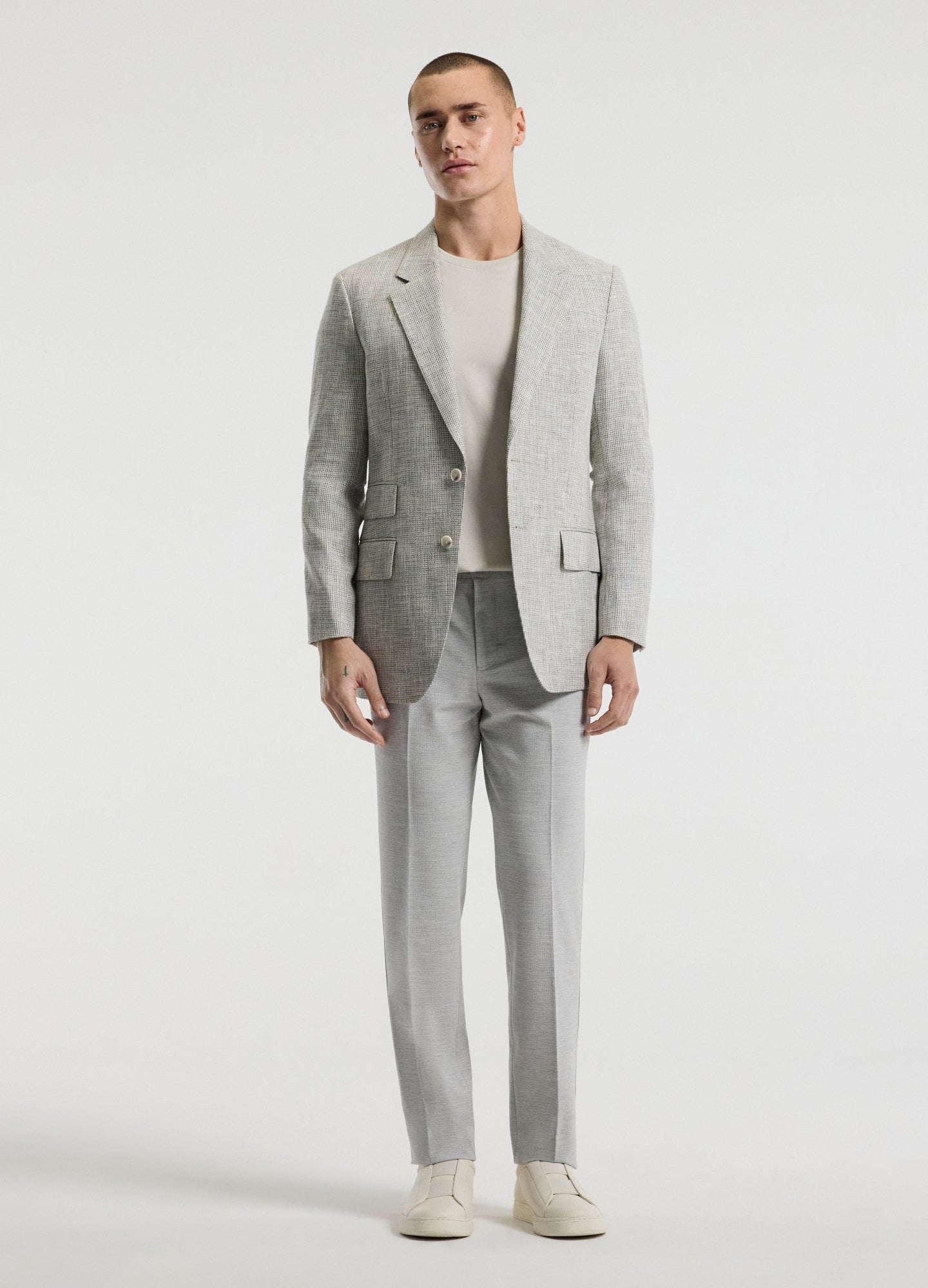Tech Seersucker Pants Silver