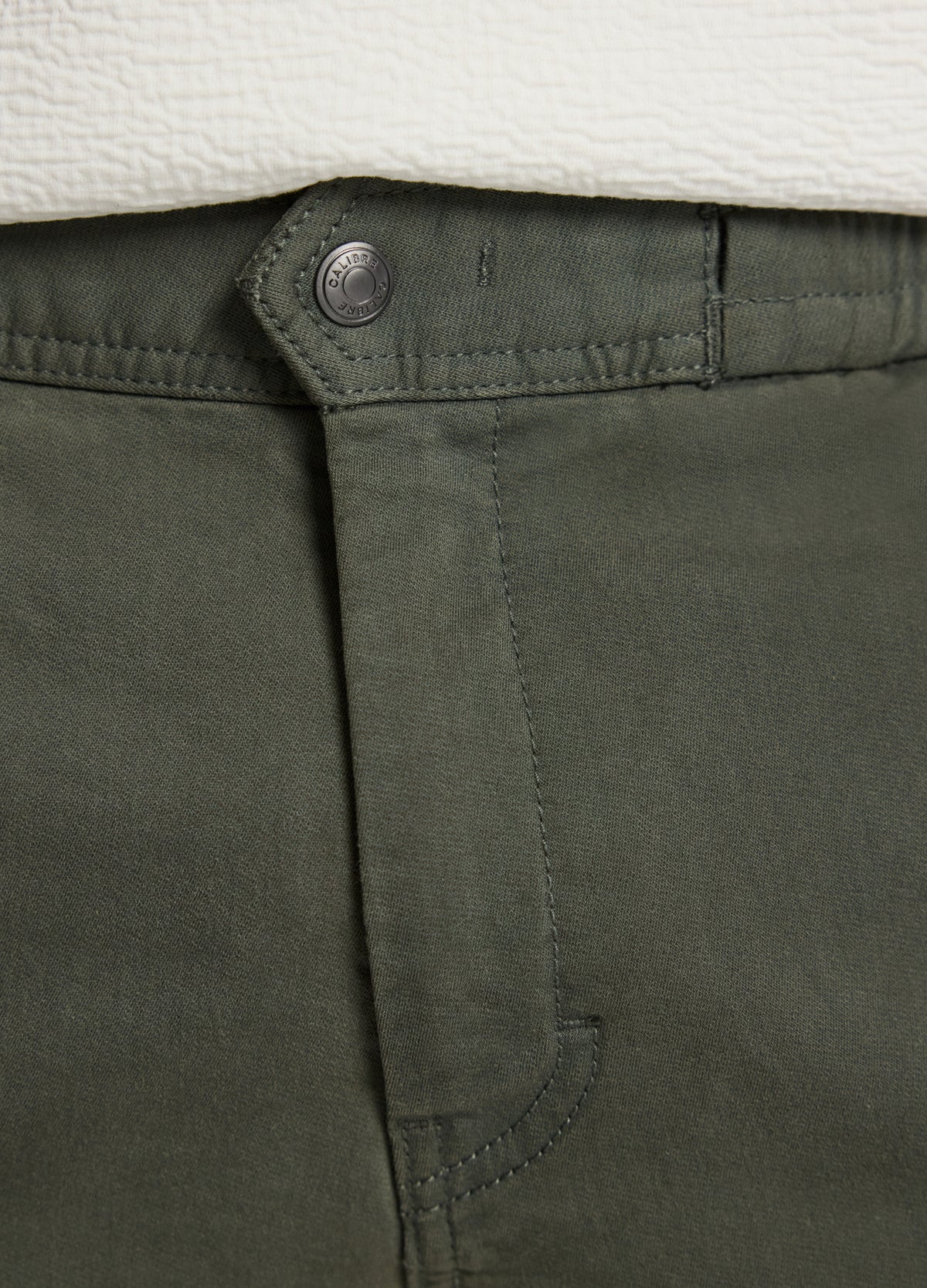 Dobby Denim Shorts Khaki