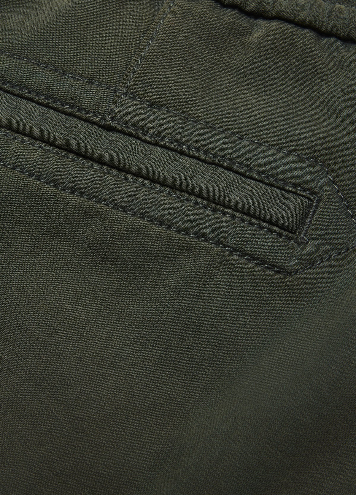 Dobby Denim Shorts Khaki