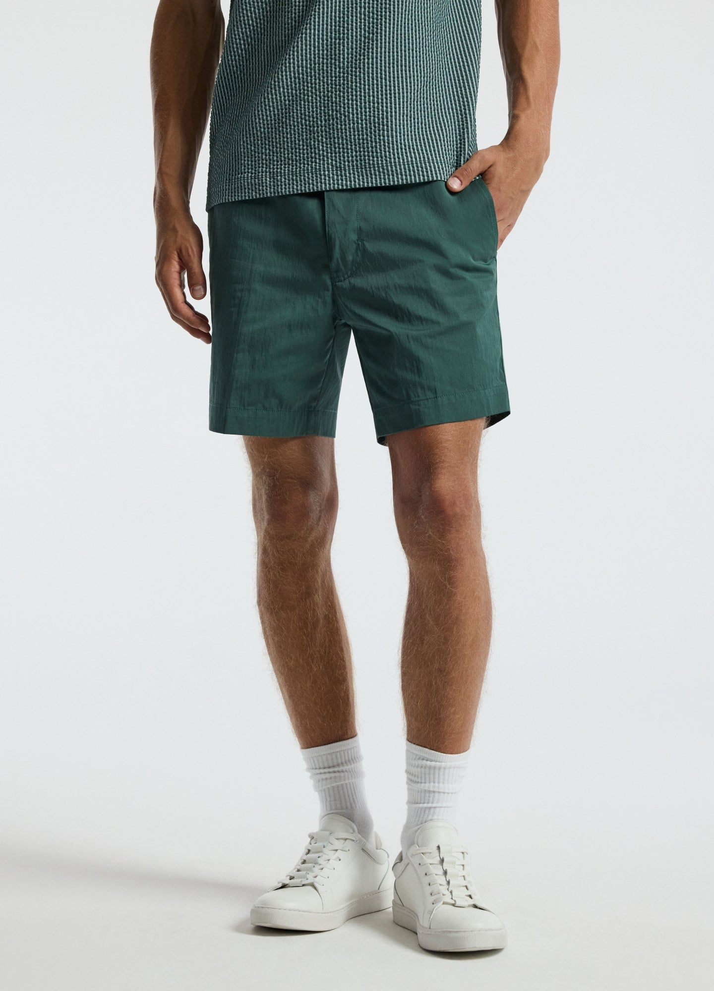 Tech Cotton Shorts Sea Green