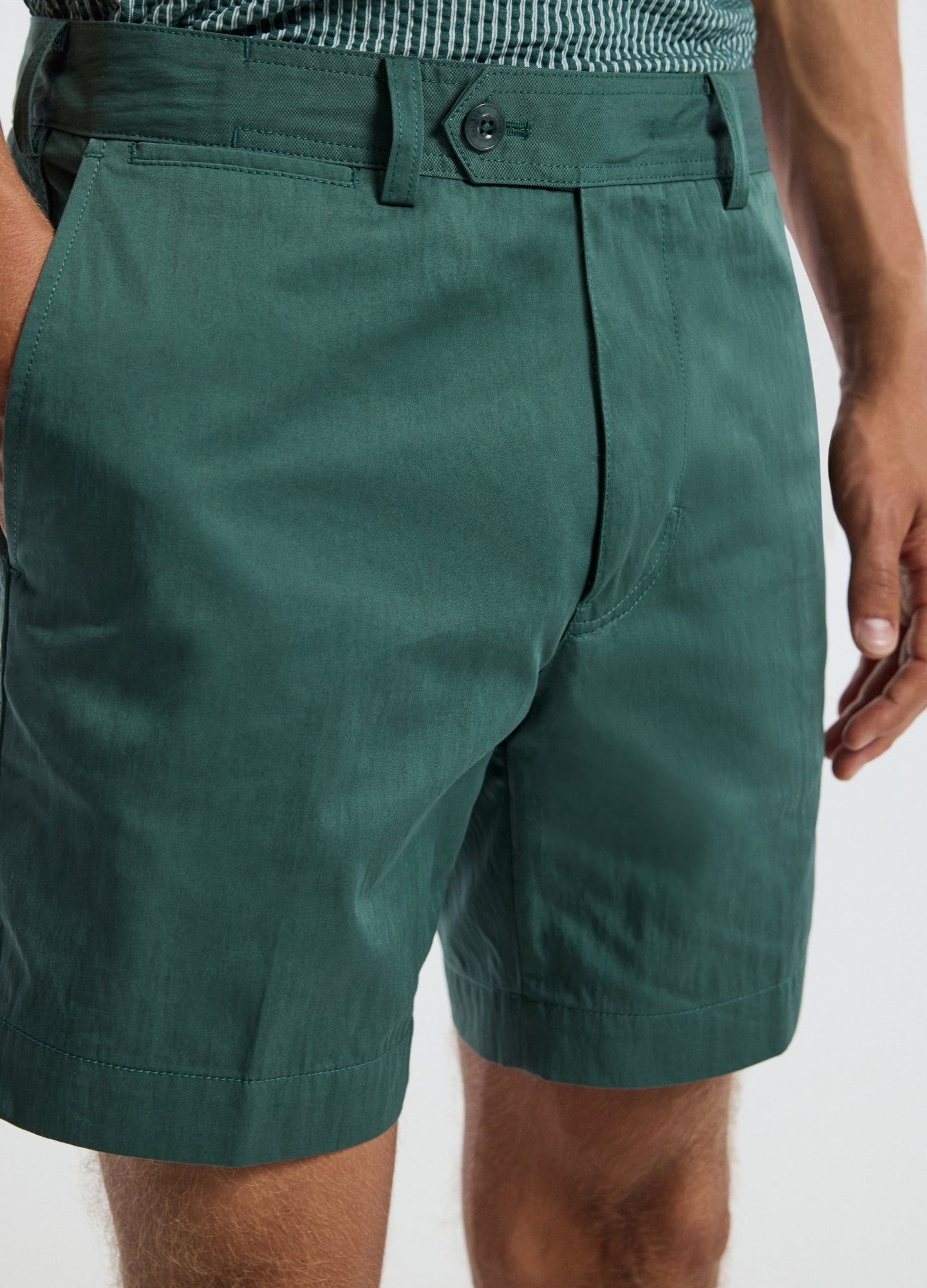 Tech Cotton Shorts Sea Green