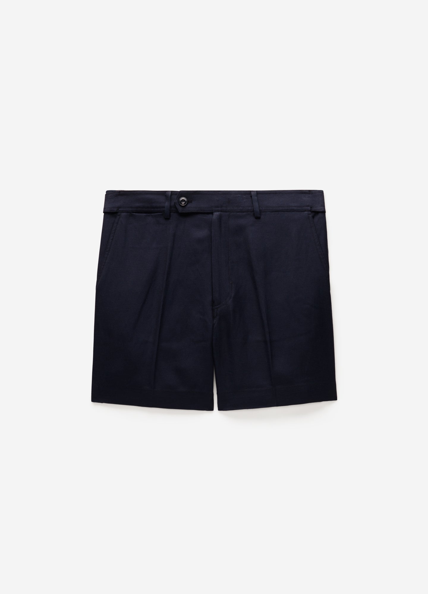 Linen Blend Shorts Navy