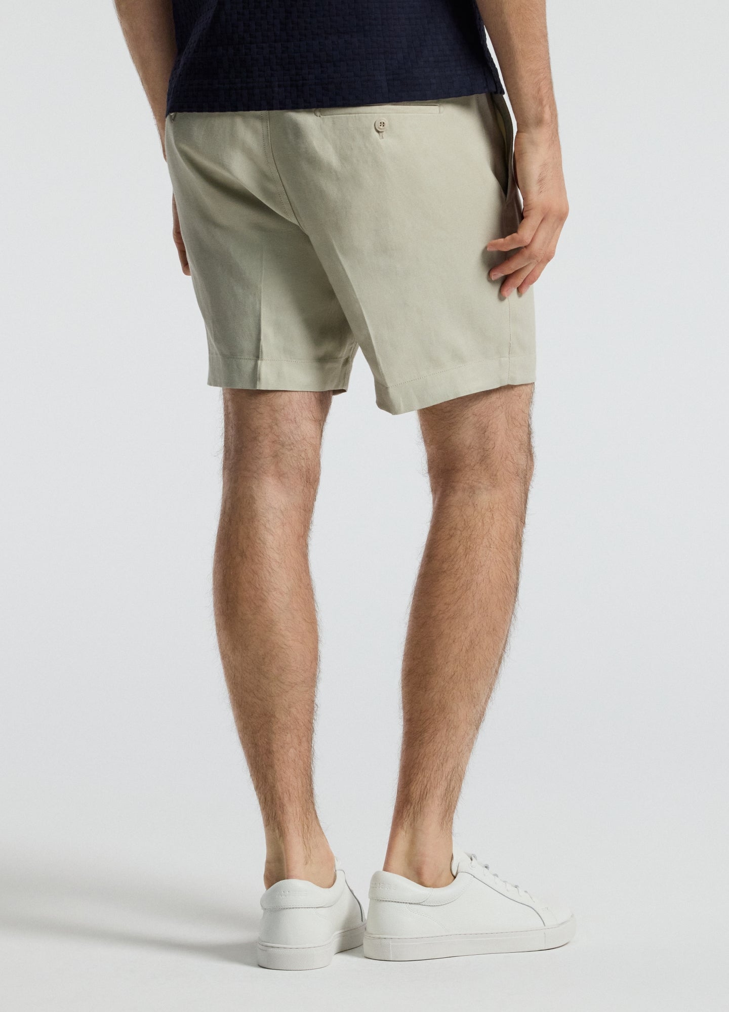 Linen Blend Shorts Stone