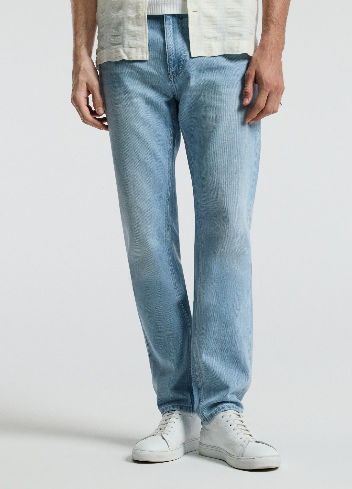 Slim Bleached Jeans Blue