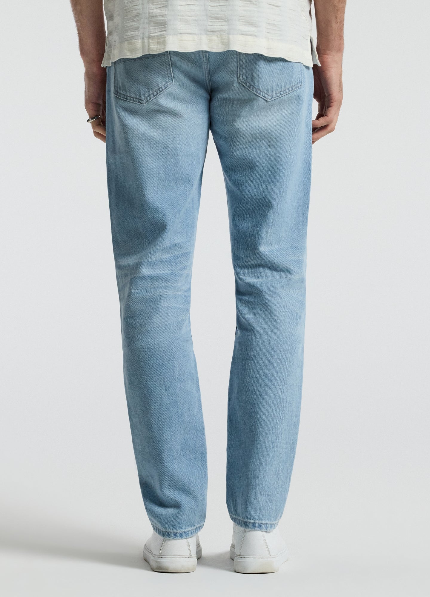 Slim Bleached Jeans Blue