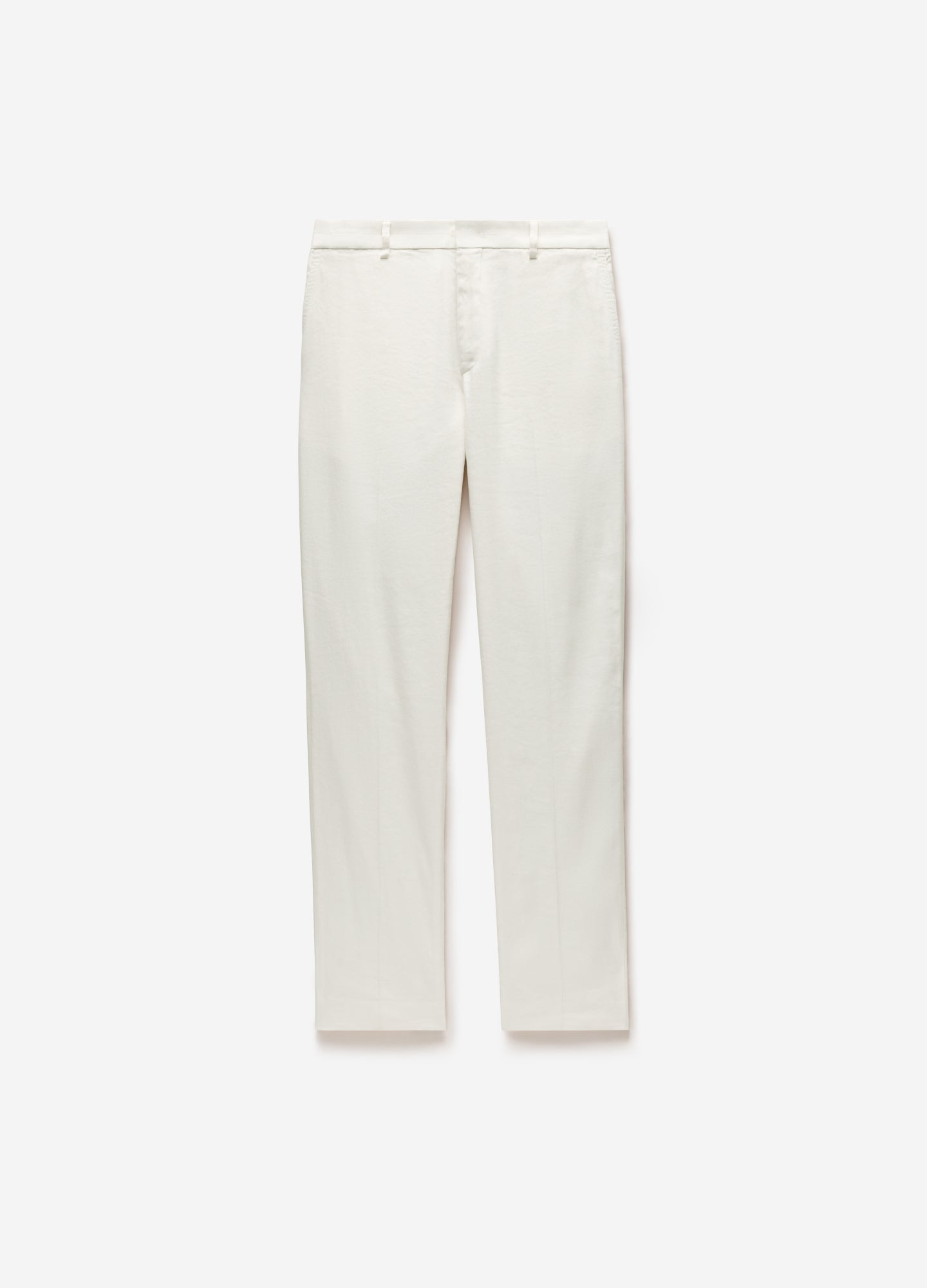 Washed Stretch Linen Pants Ivory