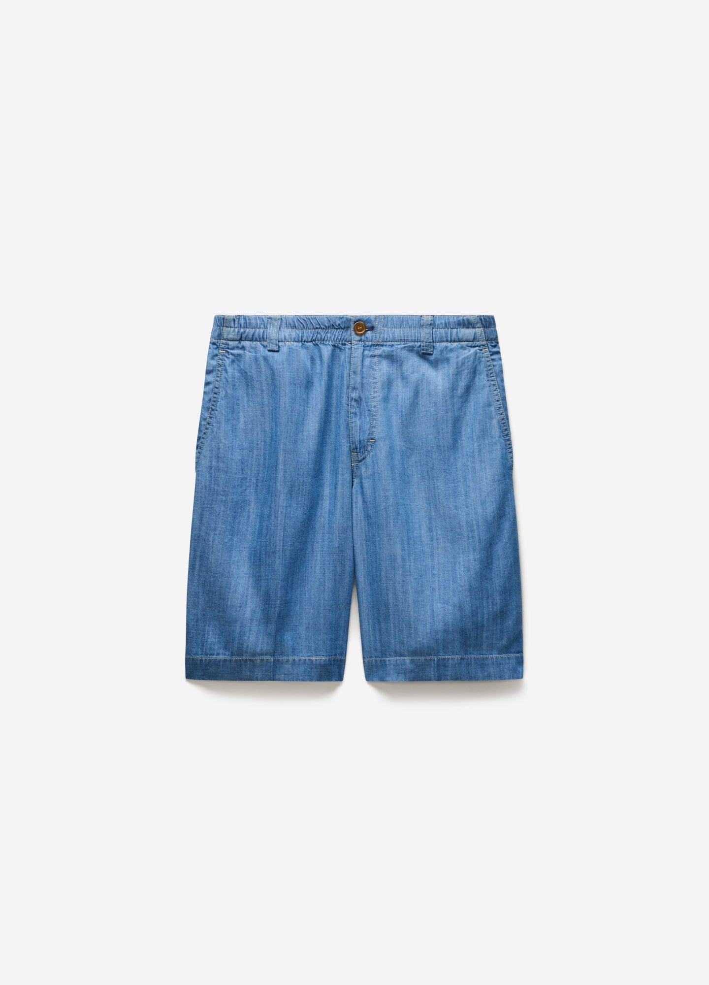 Fluid Denim Shorts Blue