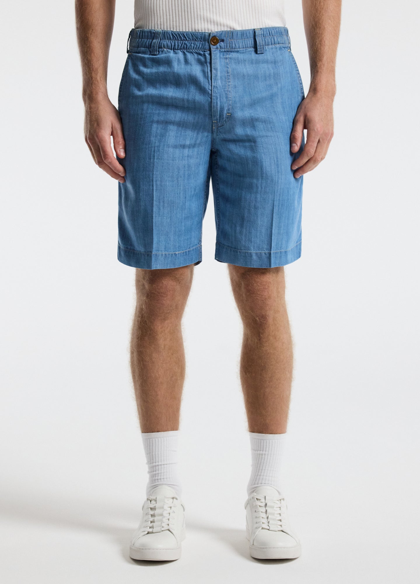 Fluid Denim Shorts Blue