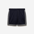 Stripe Trim Textured Shorts Navy