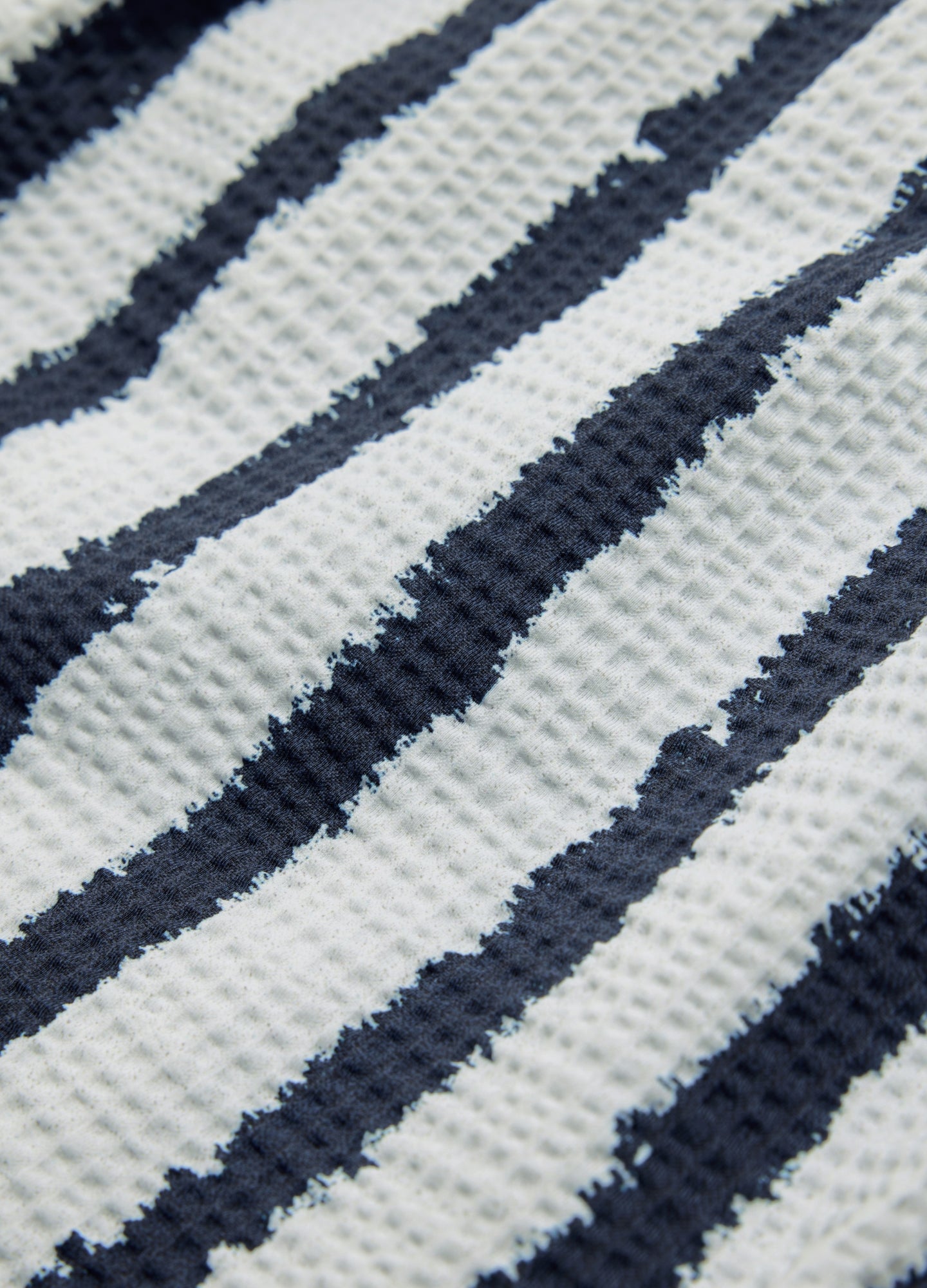 Ink Stripe Swim Short White Navy