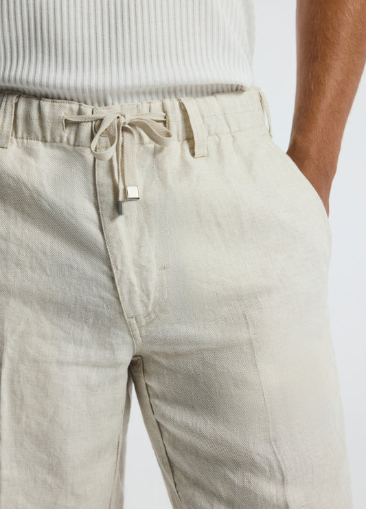 Washed Linen Shorts Natural