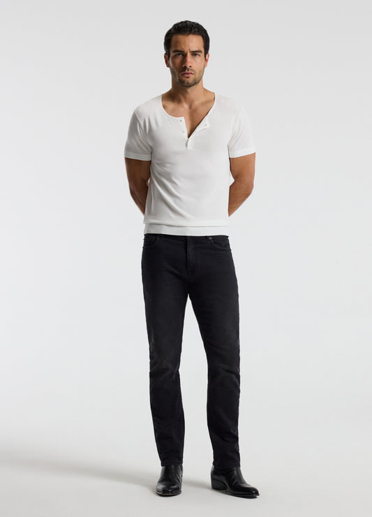Slim Fit Dobby Denim Jeans Black Carbon