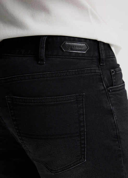 Slim Fit Dobby Denim Jeans Black Carbon