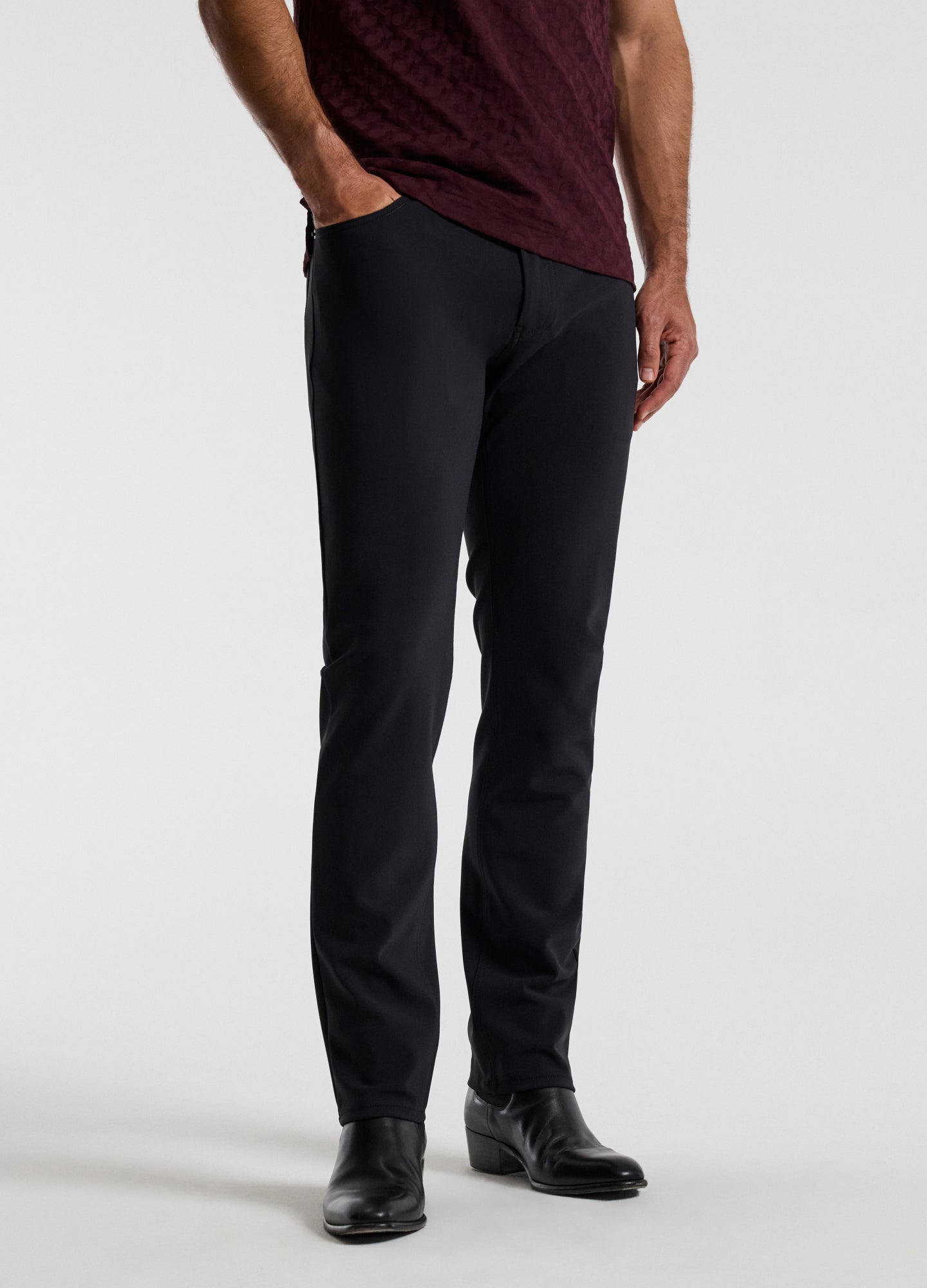 Slim Fit Performance Technical Jeans Black