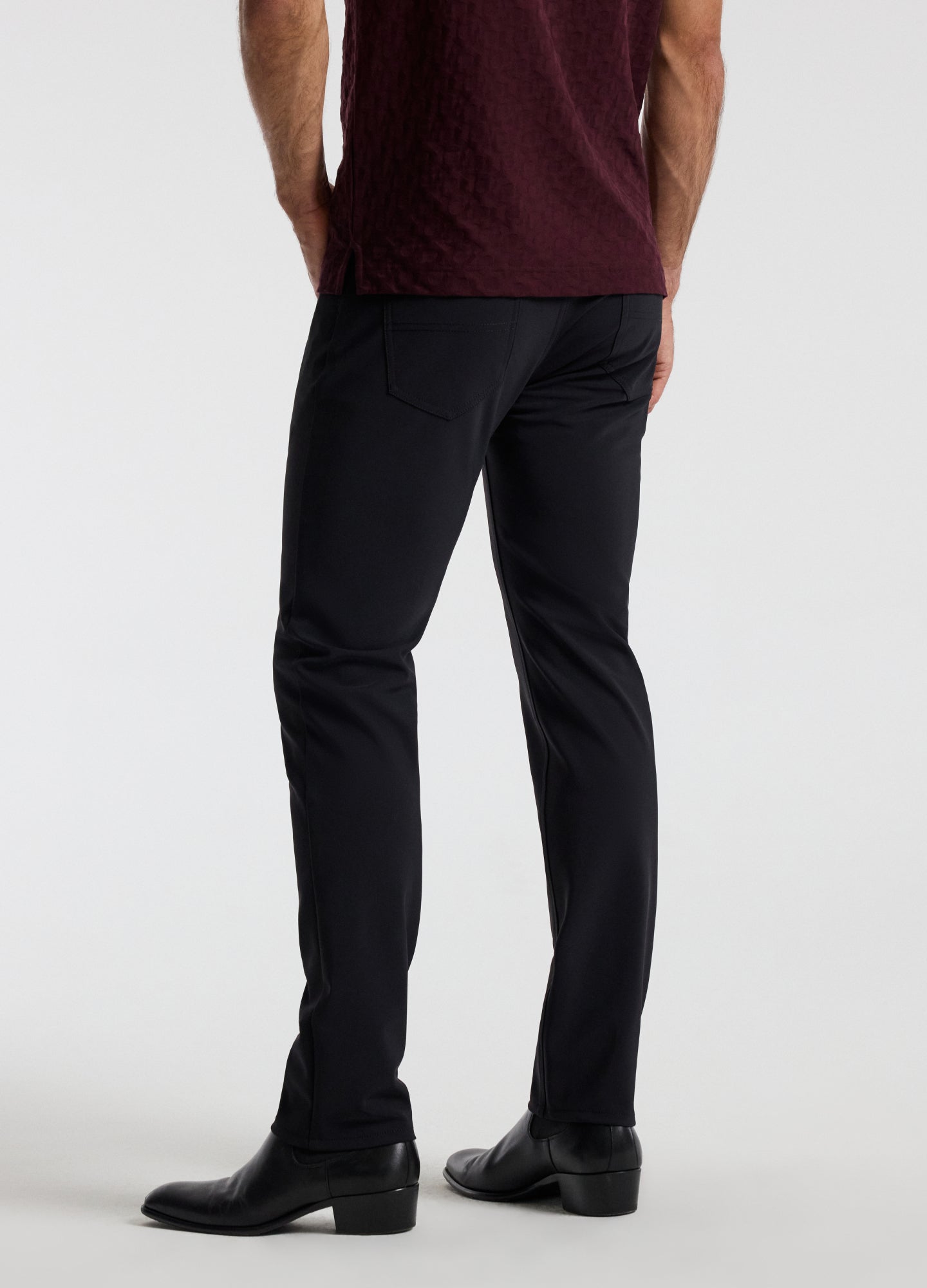 Slim Fit Performance Technical Jeans Black