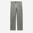 Tailored Check Wool Pants Mocha